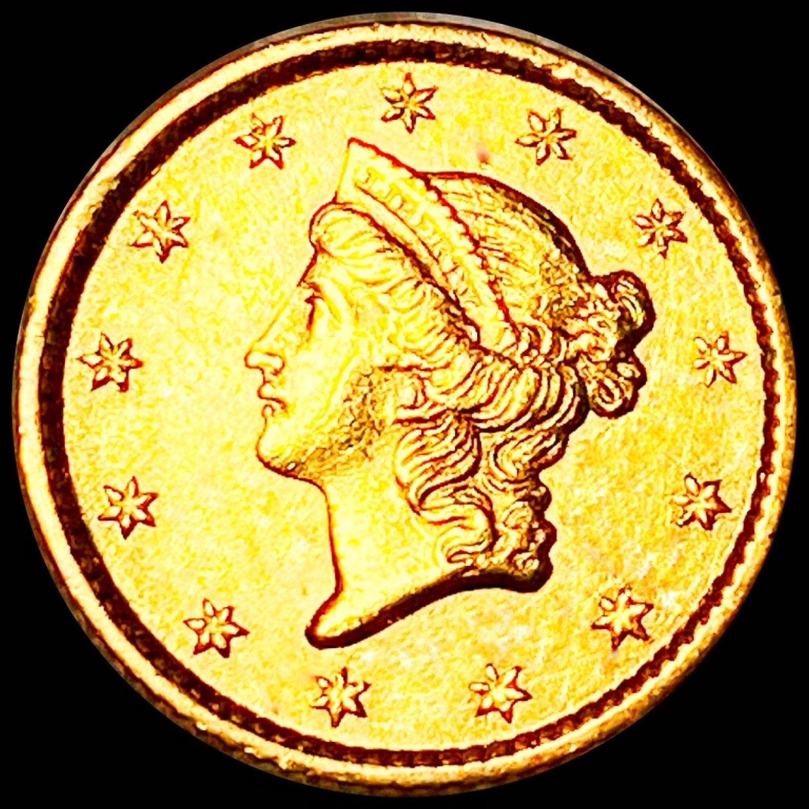 1853 Rare Gold Dollar UNCIRCULATED (1 of 2)