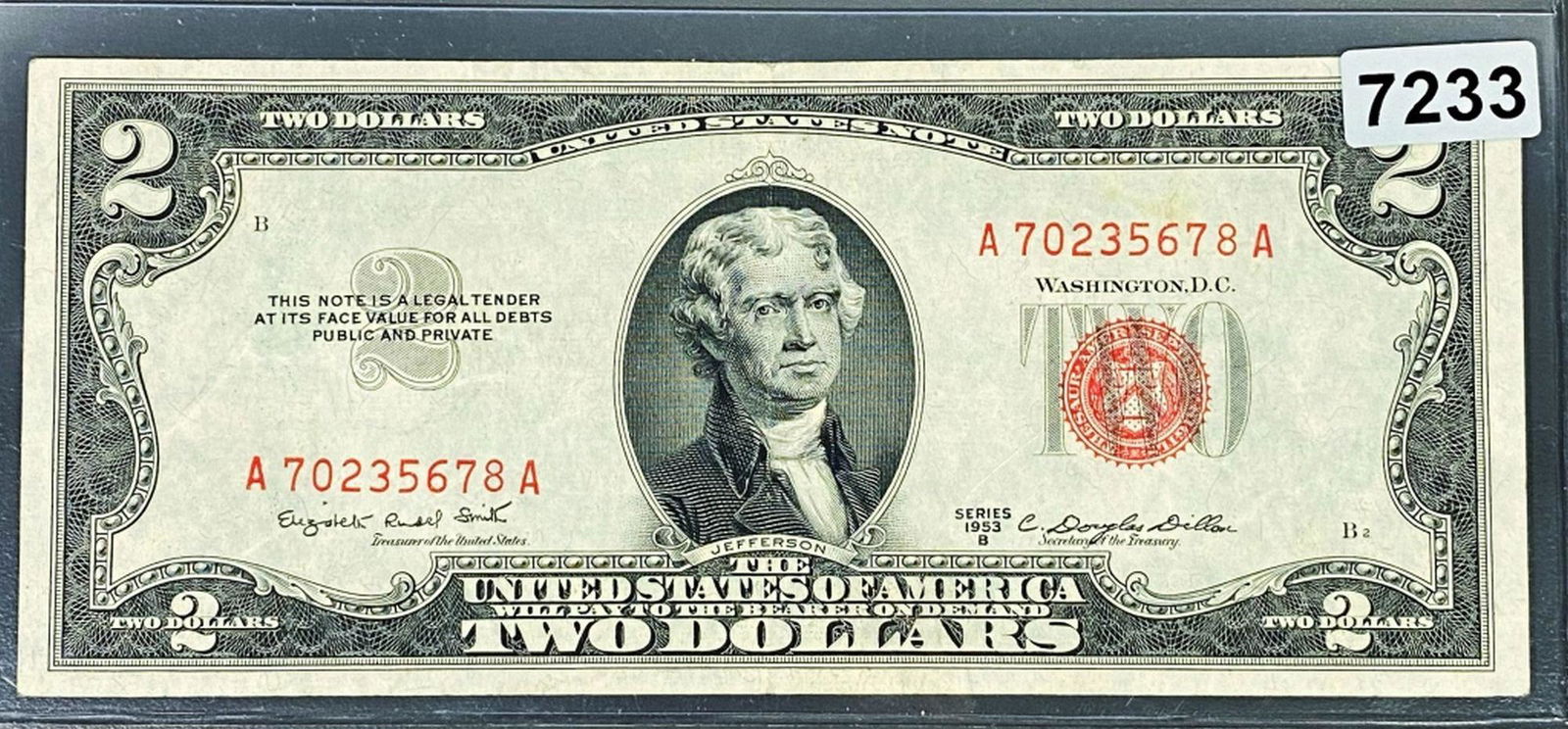 1953 $2 Red Seal Bill UNCIRCULATED (1 of 2)