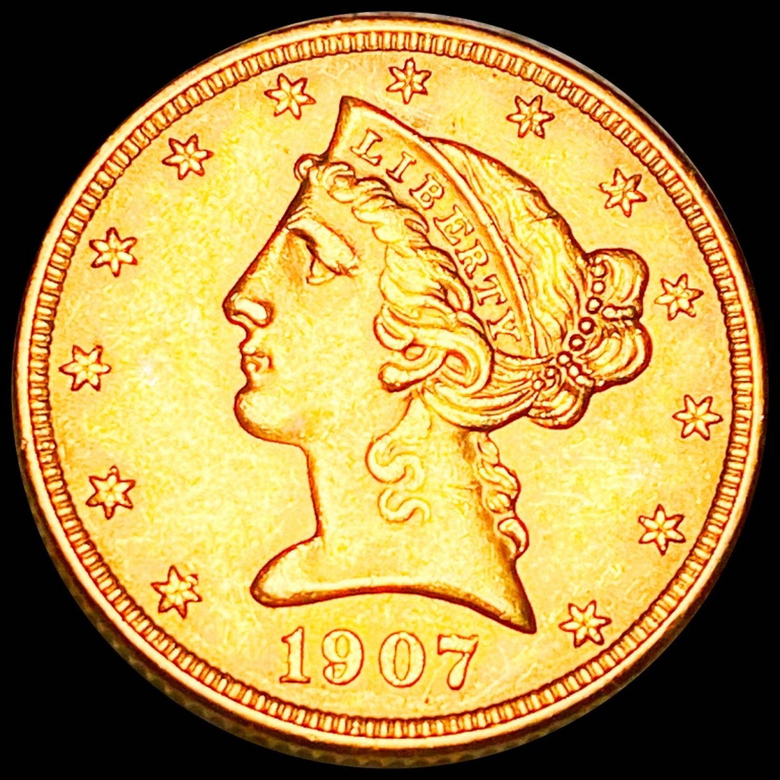 1907-D $5 Gold Half Eagle UNCIRCULATED (1 of 2)