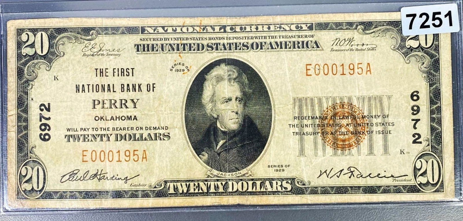 1929 $20 Brown Seal Bill CLOSELY UNCIRCULATED (1 of 2)