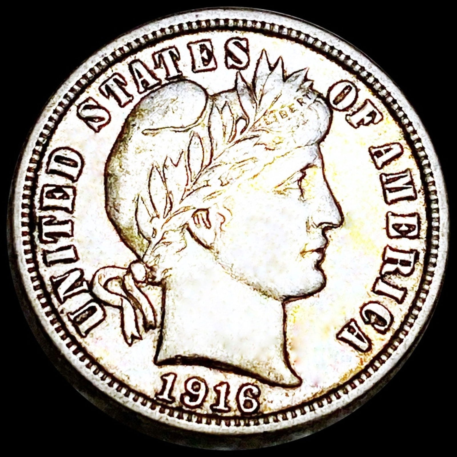 1916 Barber Silver Dime LIGHTLY CIRCULATED (1 of 2)