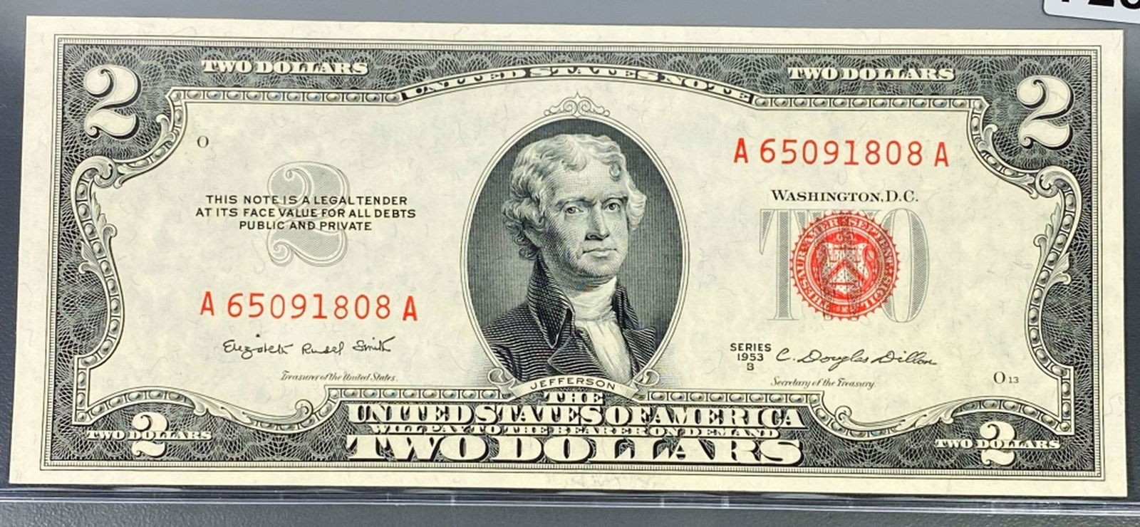 1953 $2 Red Seal Bill UNCIRCULATED (1 of 2)