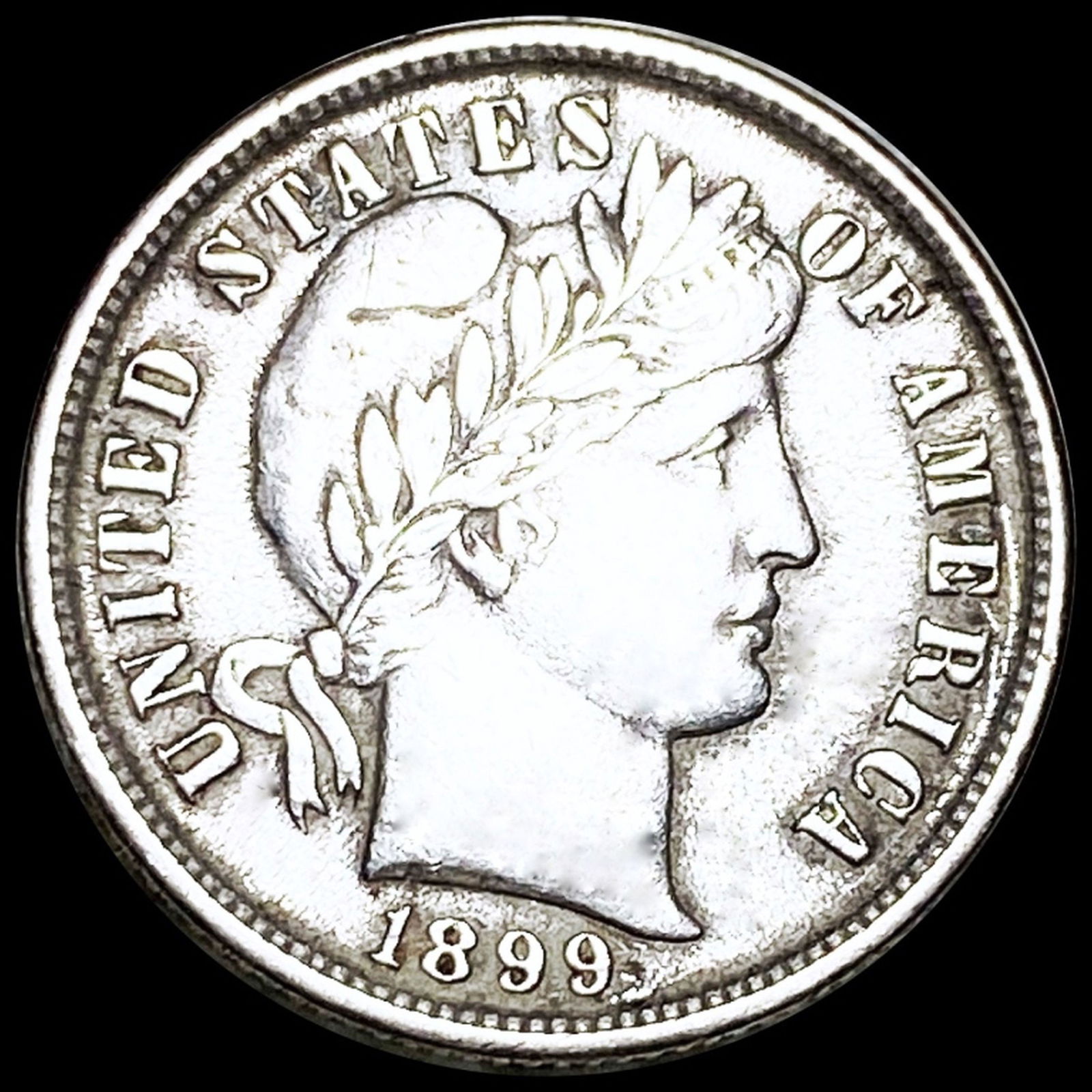 1899 Barber Silver Dime LIGHTLY CIRCULATED (1 of 2)