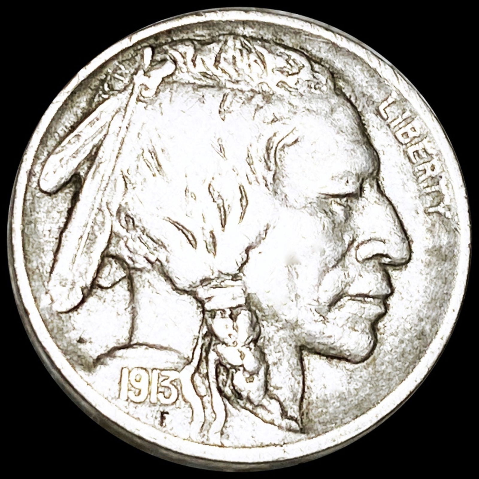 1913-S TY2 Buffalo Head Nickel NICELY CIRCULATED (1 of 2)