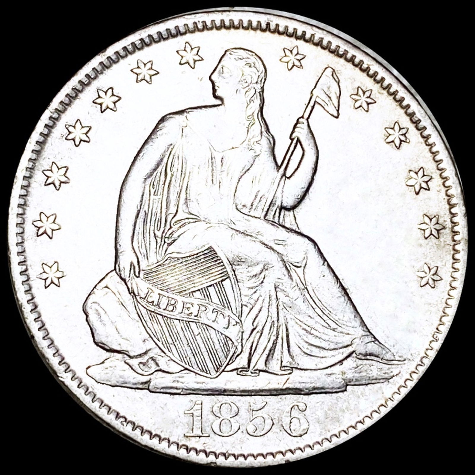 1856-O Seated Half Dollar UNCIRCULATED (1 of 2)