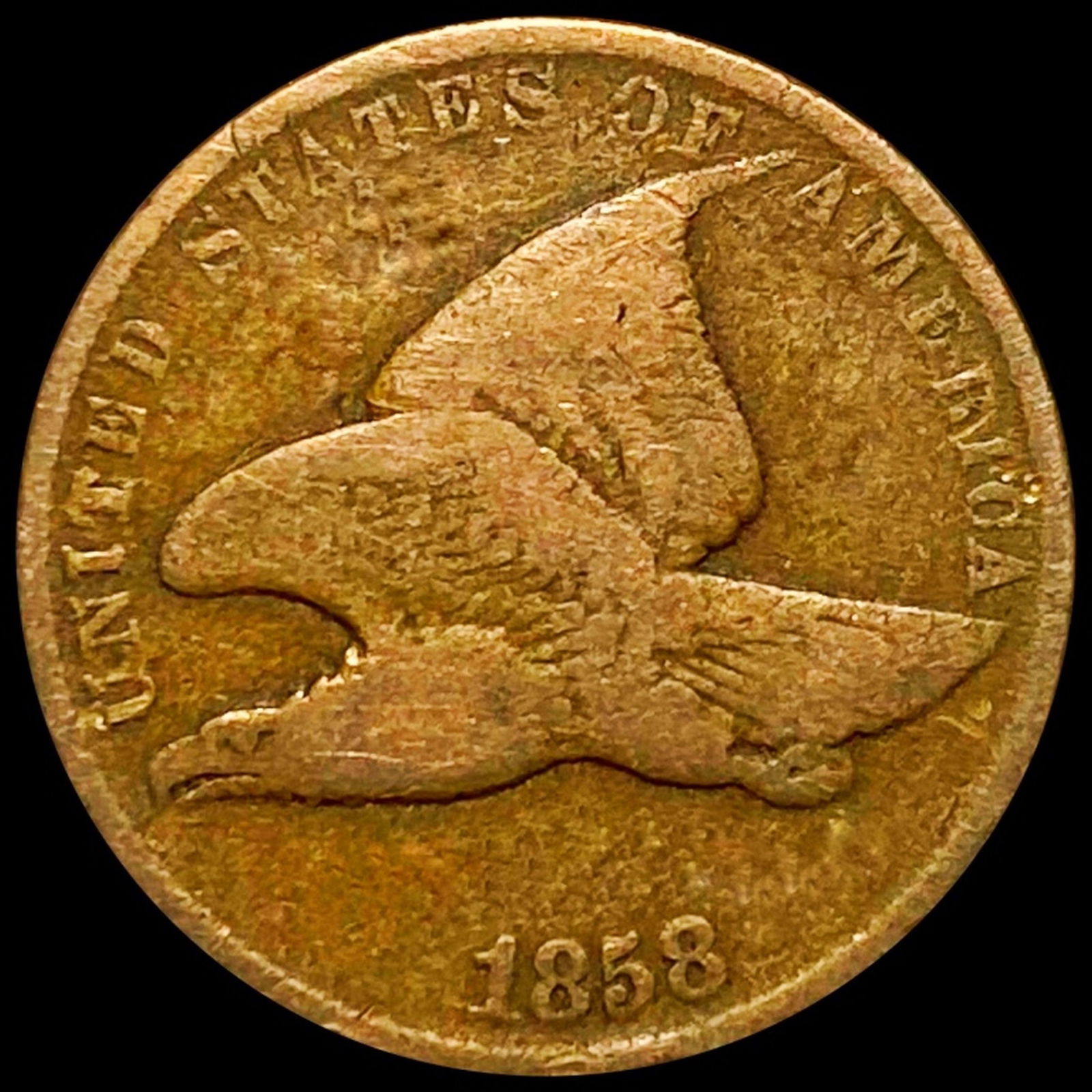 1858 Flying Eagle Cent NICELY CIRCULATED (1 of 2)
