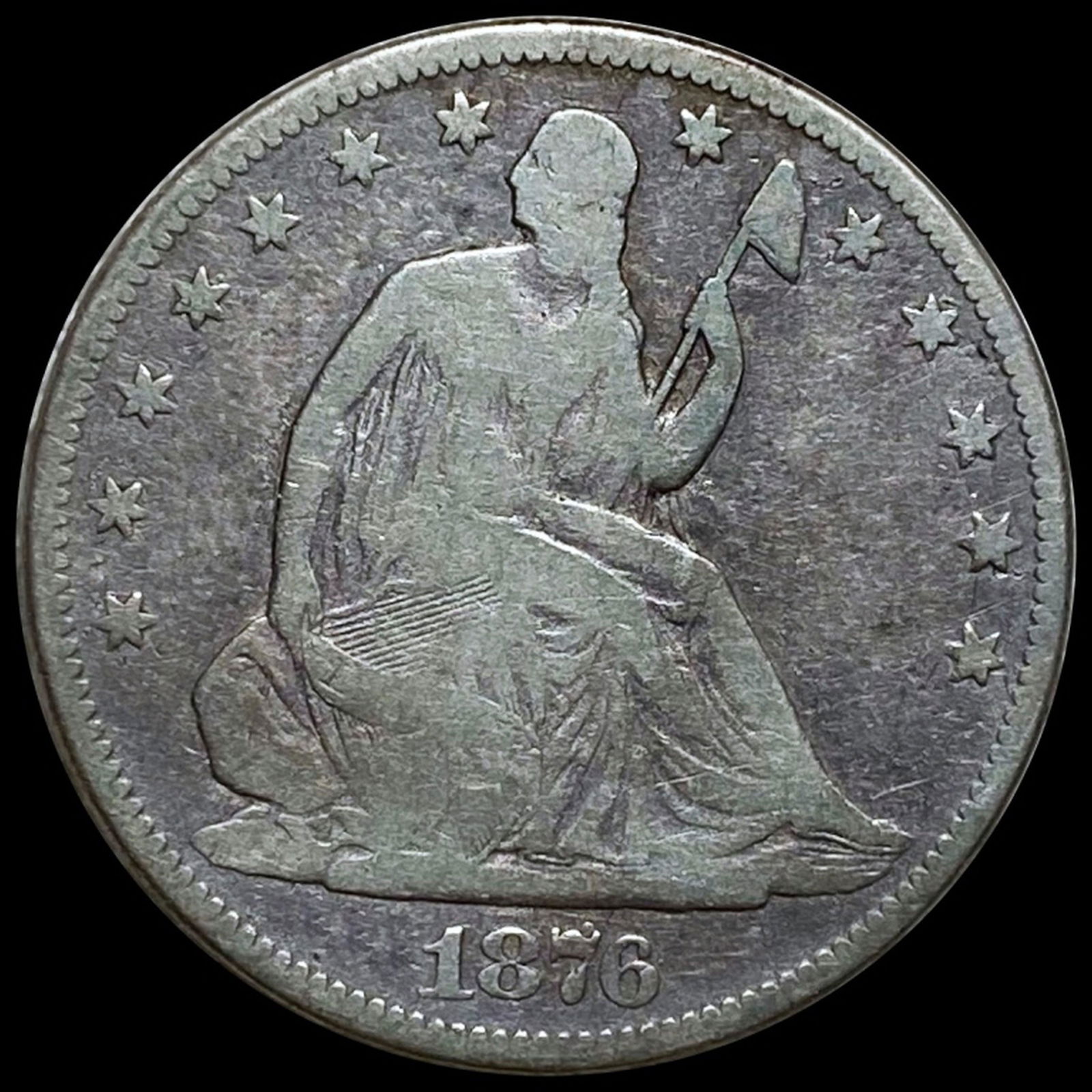 1876 Seated Half Dollar NICELY CIRCULATED (1 of 2)