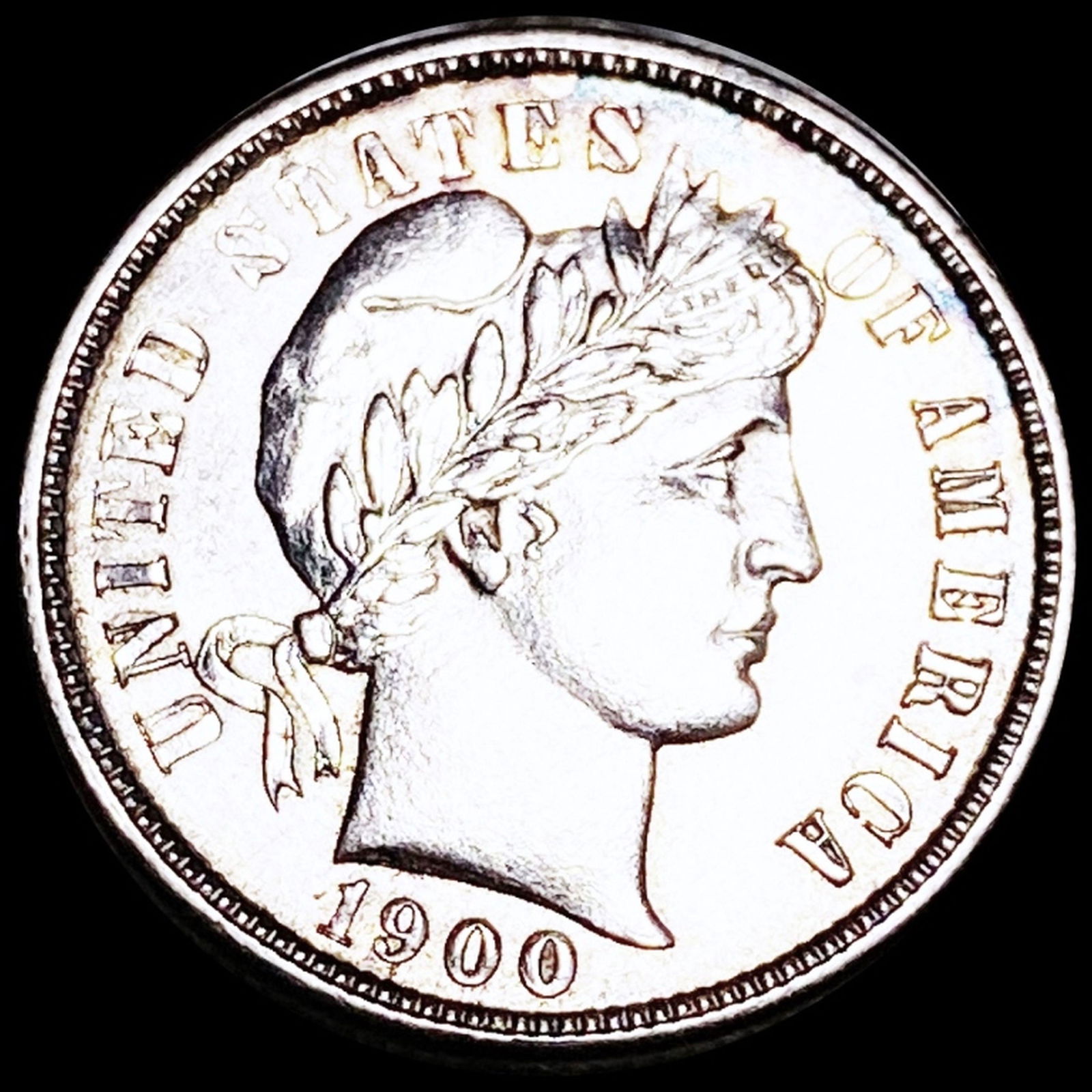 1900 Barber Silver Dime NEARLY UNCIRCULATED (1 of 2)