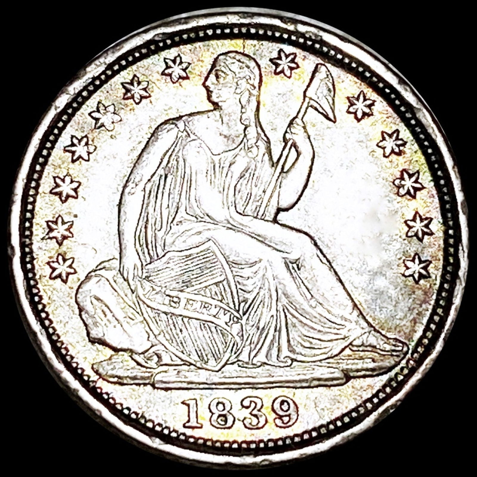 1839 Seated Half Dime UNCIRCULATED (1 of 2)