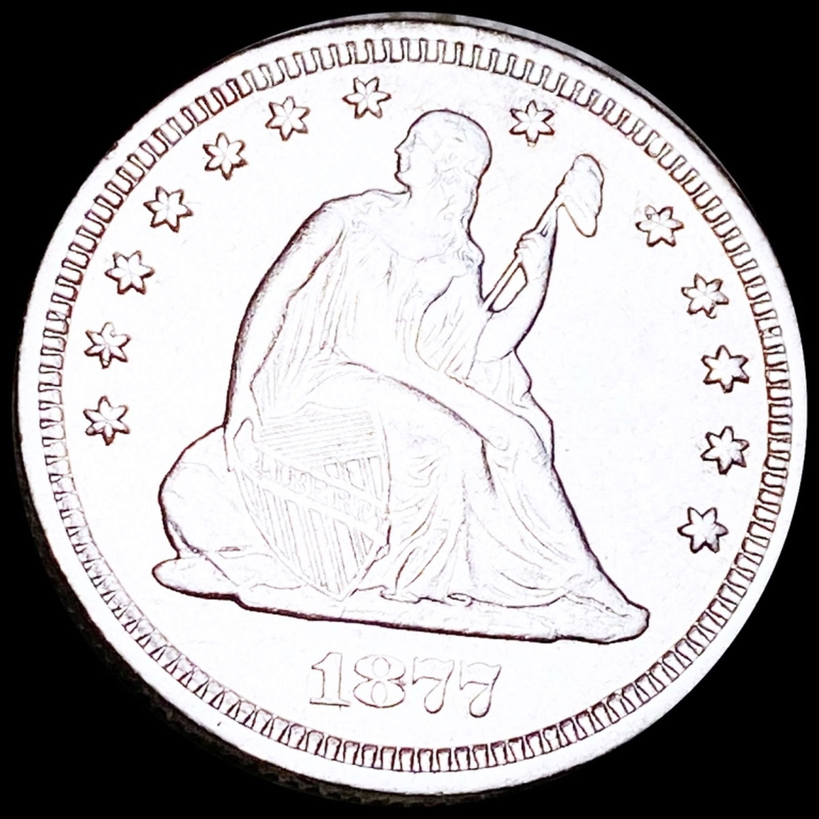 1877 Seated Liberty Quarter UNCIRCULATED (1 of 2)
