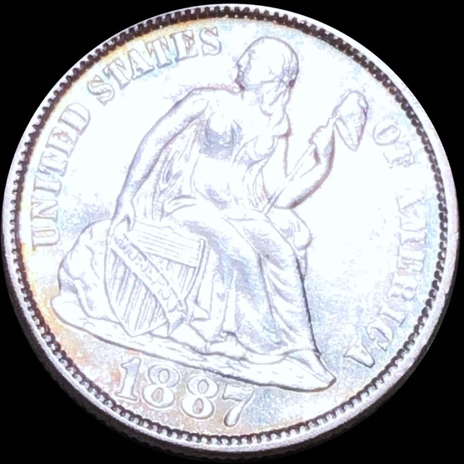 1887-S Seated Liberty Dime UNCIRCULATED (1 of 2)