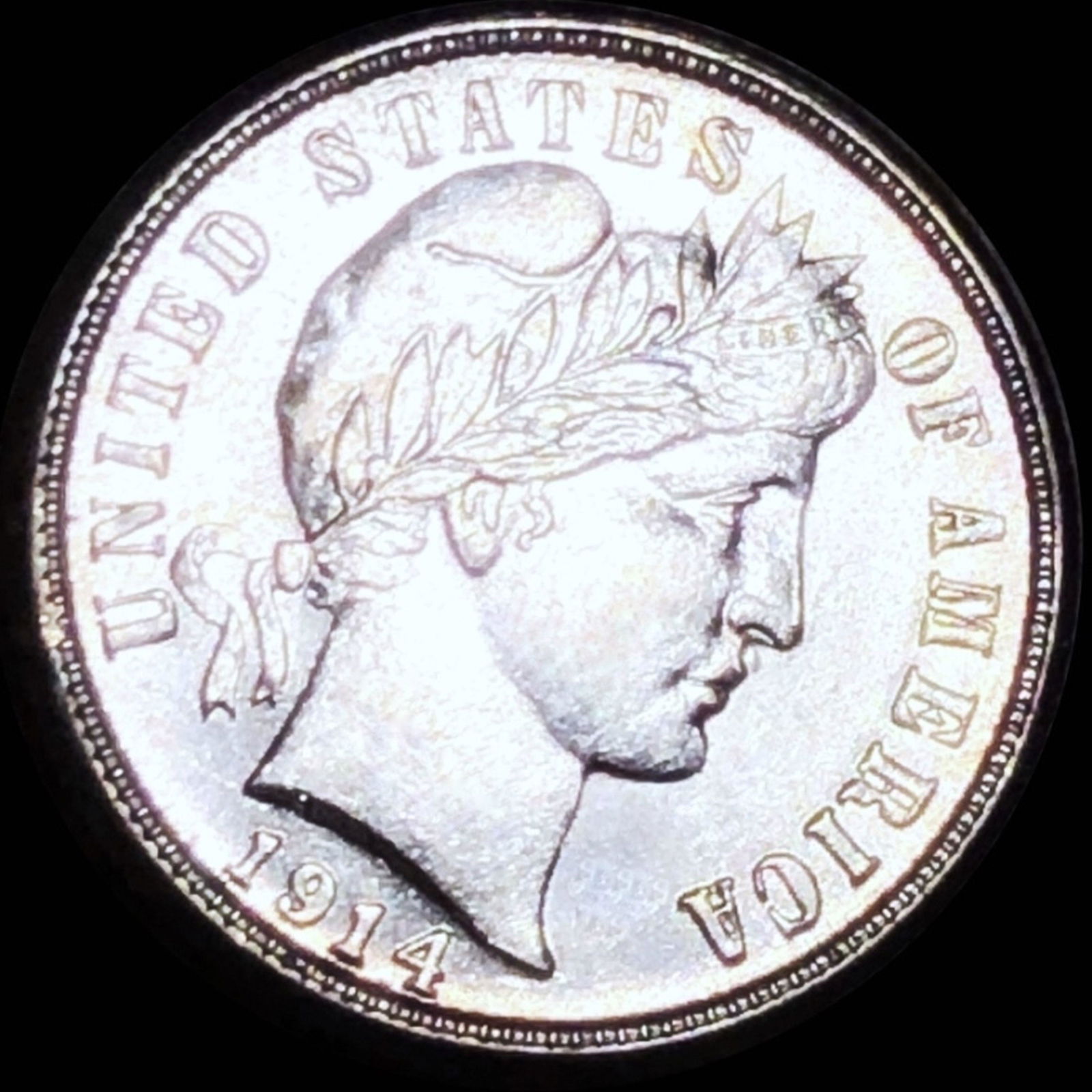 1914-S Barber Silver Dime CLOSELY UNCIRCULATED (1 of 2)