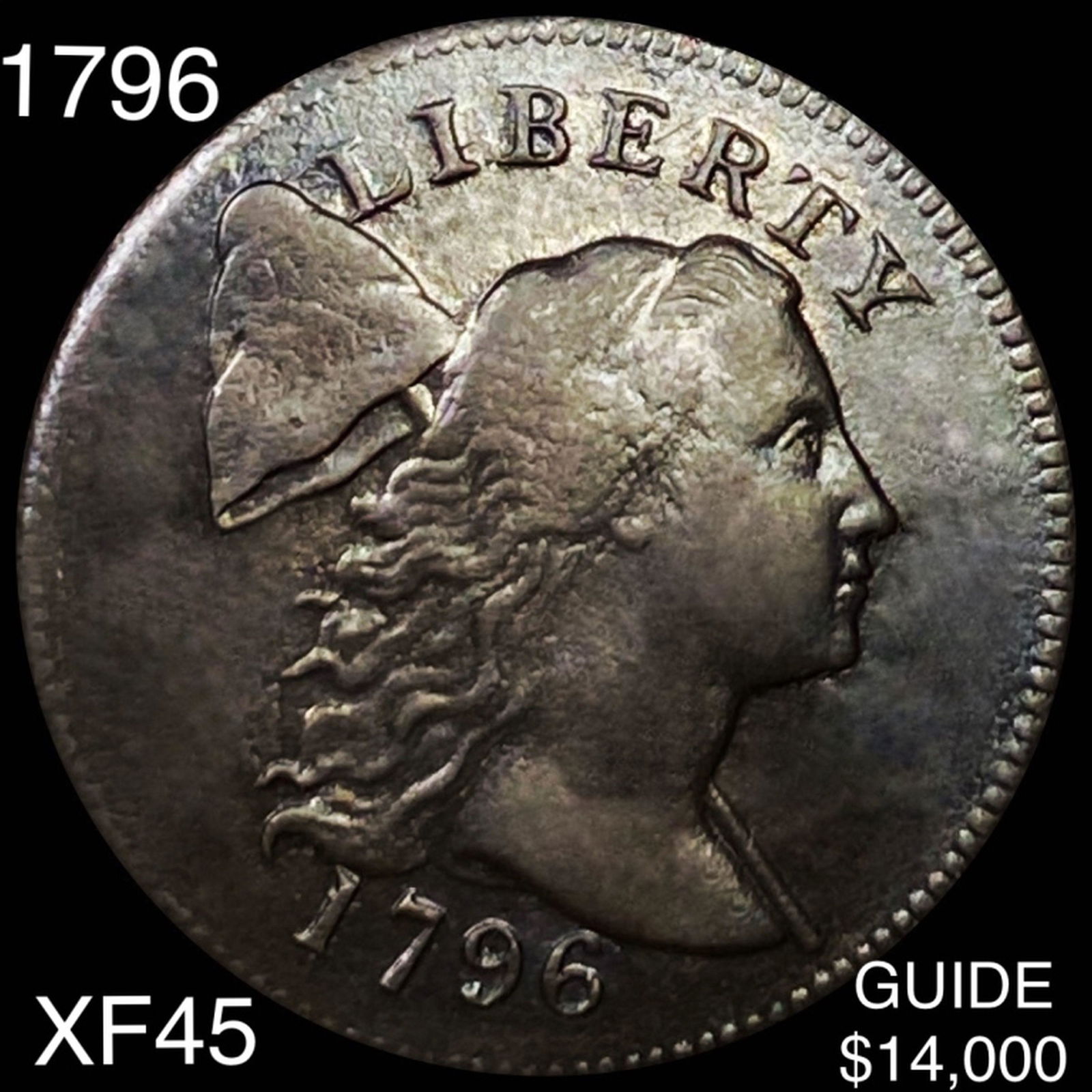 1796 Liberty Cap Large Cent LIGHTLY CIRCULATED (1 of 2)