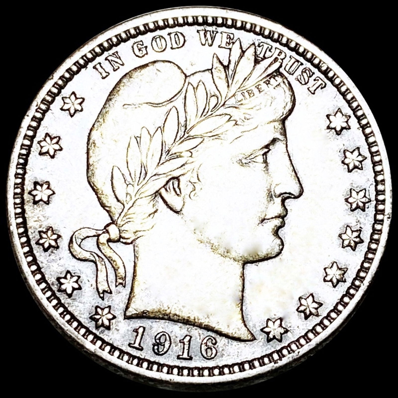 1916-D Barber Silver Quarter CLOSELY UNCIRCULATED (1 of 2)