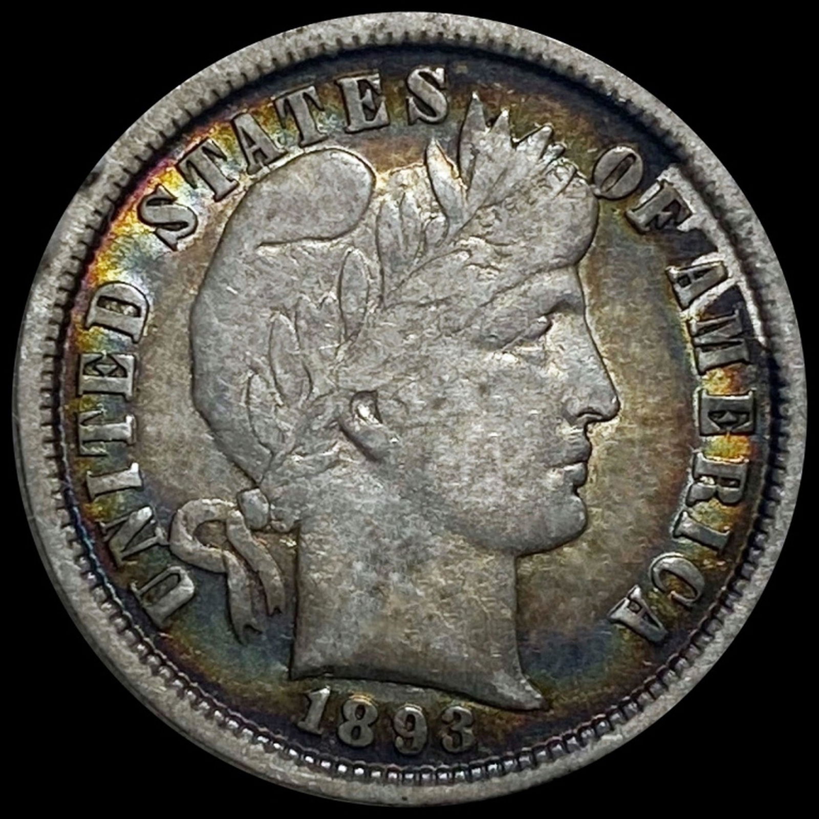1893 Barber Silver Dime NICELY CIRCULATED (1 of 2)