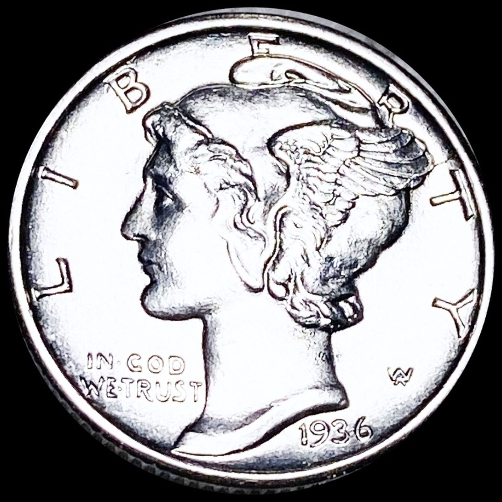 1936-S Mercury Silver Dime UNCIRCULATED (1 of 2)