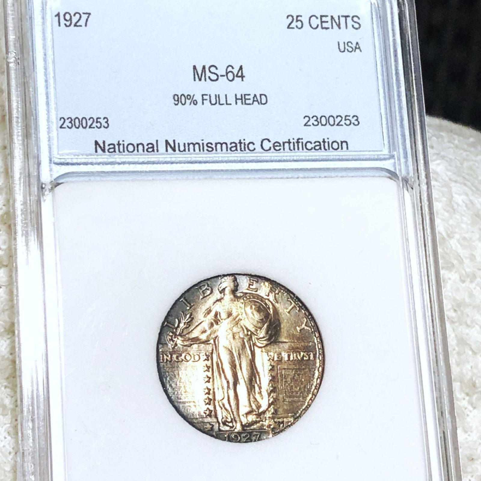 1927 Standing Liberty Quarter NNC - MS64 90% FH (1 of 2)