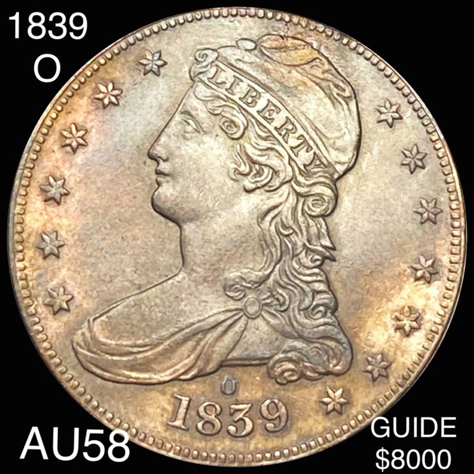 1839-O Capped Bust Half Dollar CHOICE AU (1 of 2)