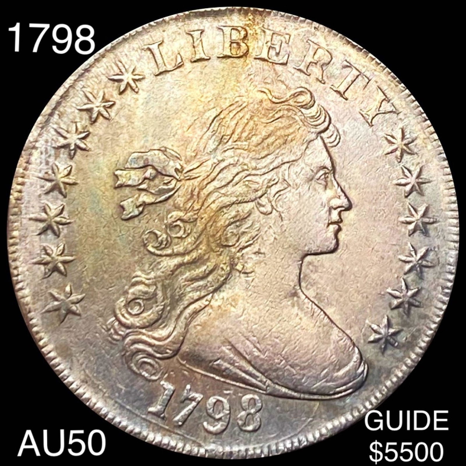 1798 Draped Bust Dollar ABOUT UNCIRCULATED (1 of 2)