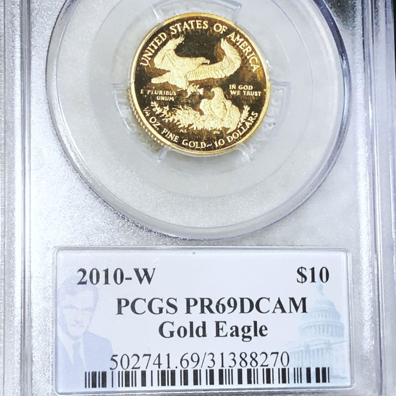 2010-W $10 Gold Eagle PCGS - PR69DCAM 1/4Oz (1 of 2)