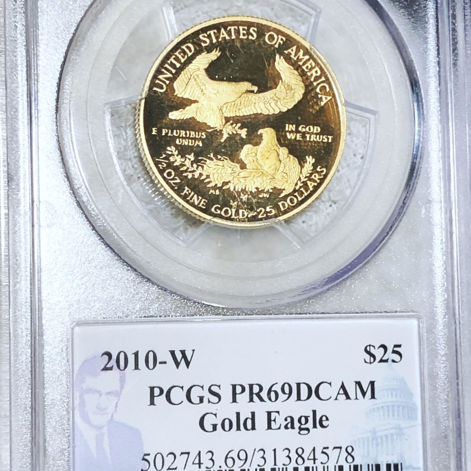 2010-W $25 Gold Eagle PCGS - PR 69 DCAM (1 of 2)
