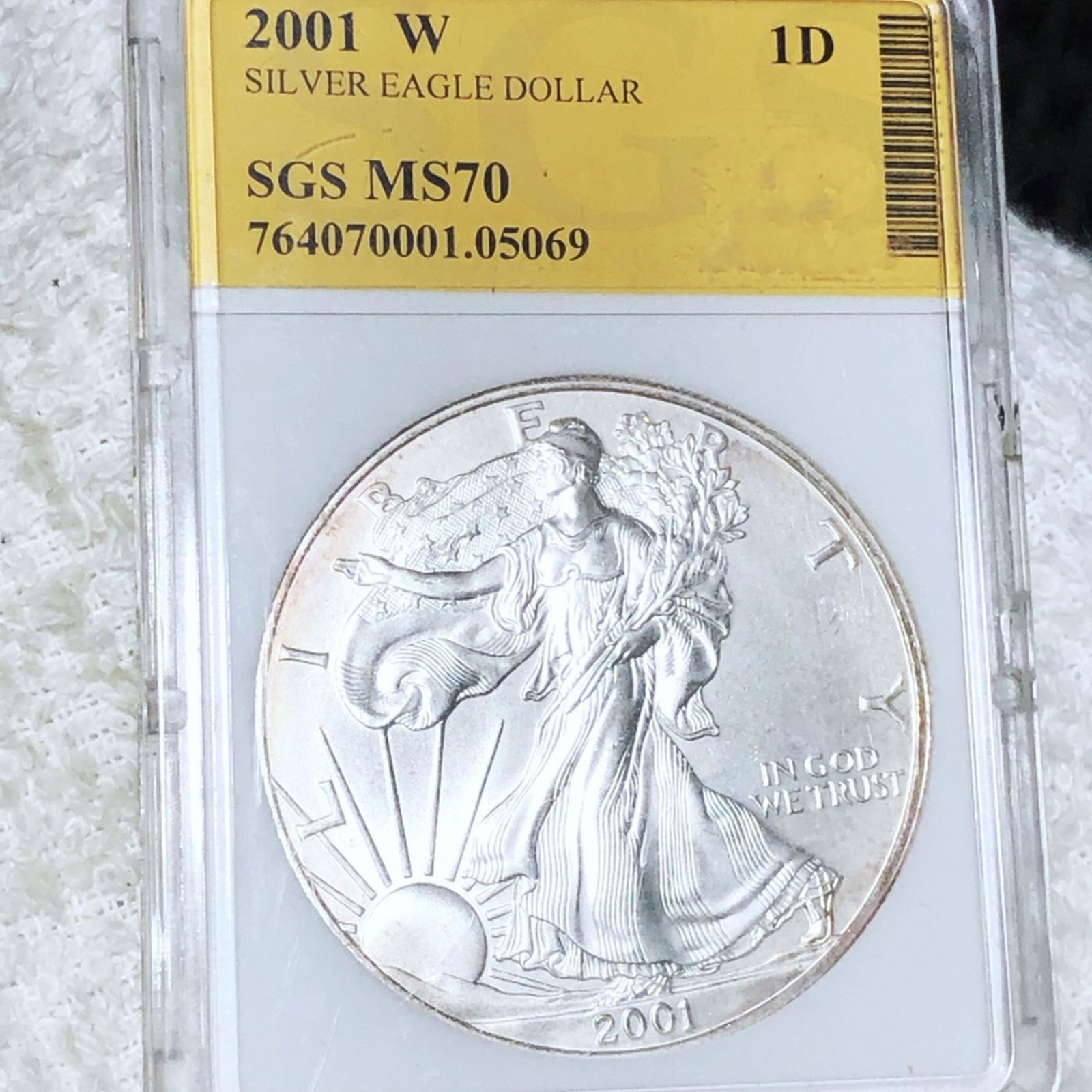 2001-W Silver Eagle SGS - MS70 (1 of 2)