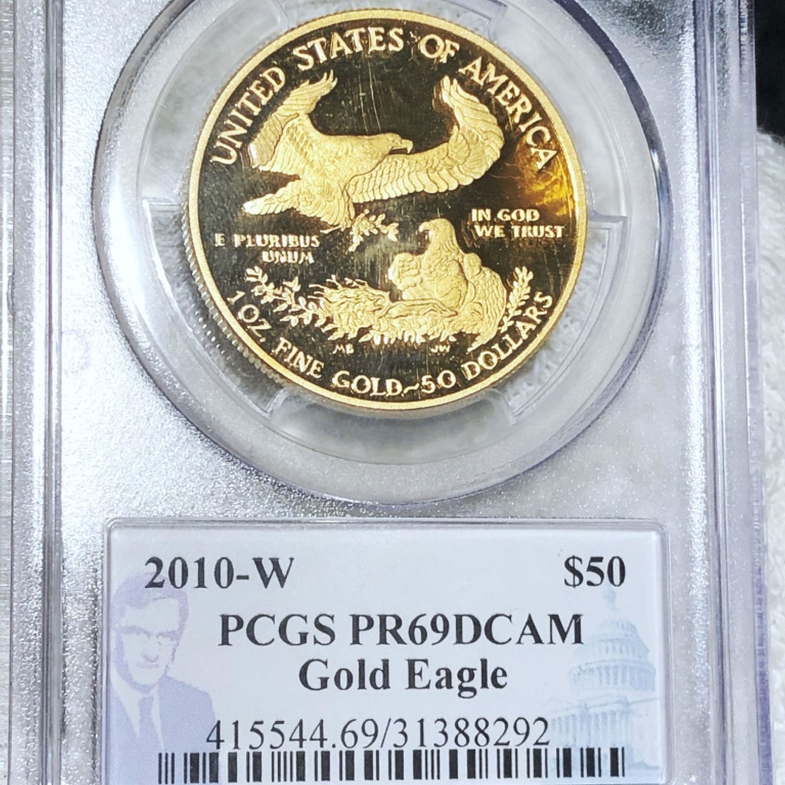2010-W $50 Gold Eagle PCGS - PR69DCAM 1Oz (1 of 2)