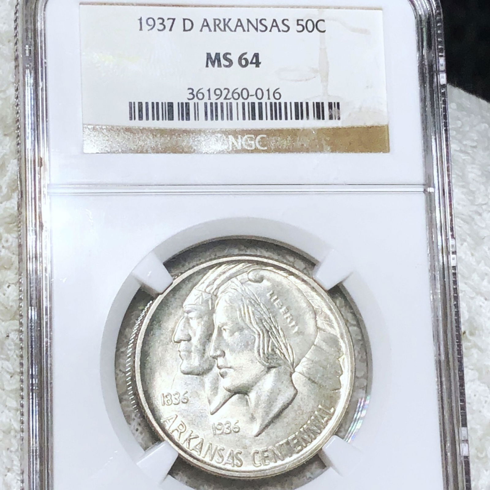 1937-D Arkansas Half Dollar NGC - MS64 (1 of 2)