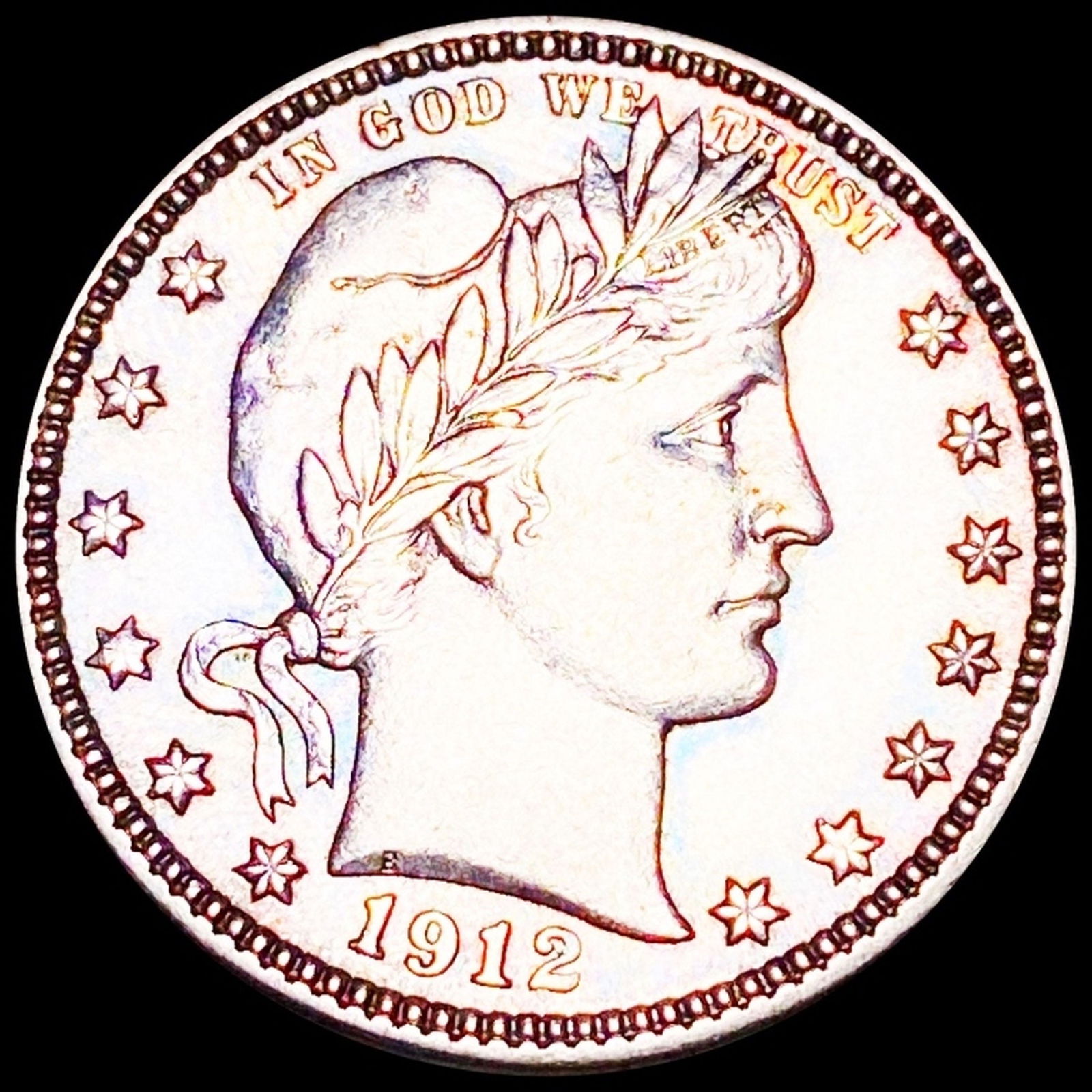 1912 Barber Silver Quarter CLOSELY UNCIRCULATED (1 of 2)