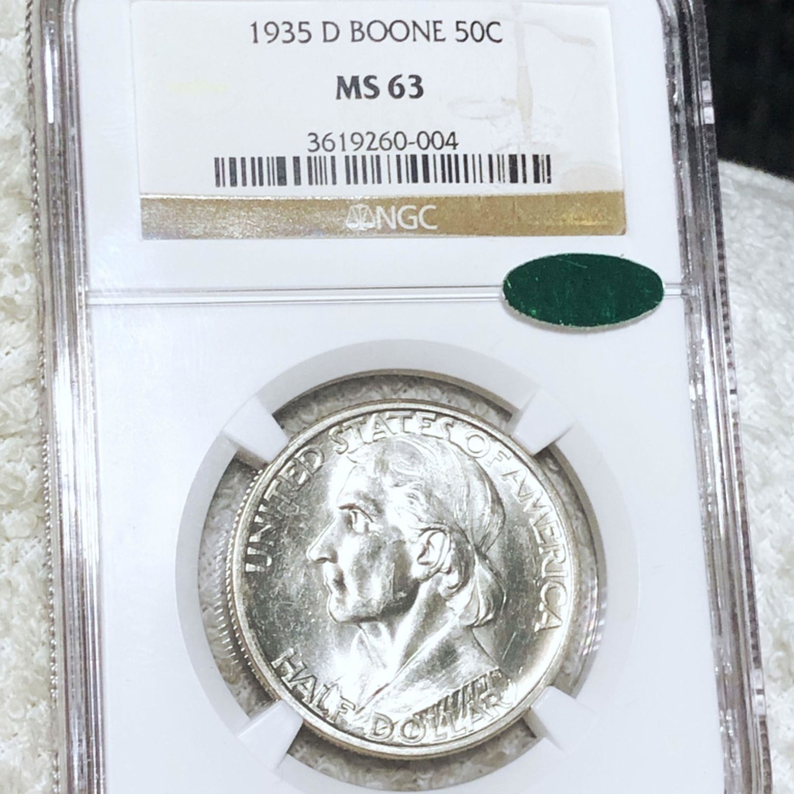 1935-D Boone Half Dollar NGC - MS63 (1 of 2)