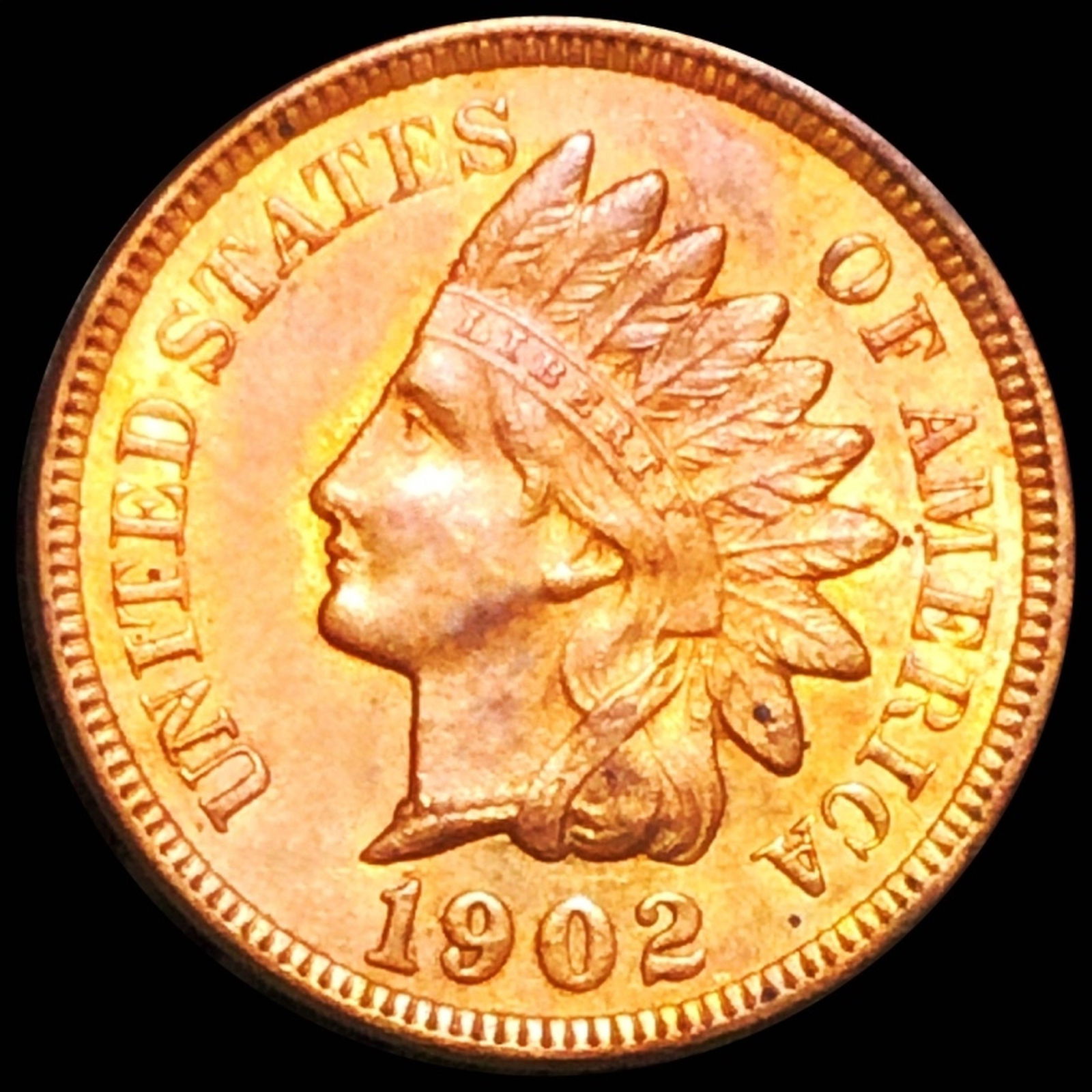 1902 Indian Head Penny UNCIRCULATED (1 of 2)