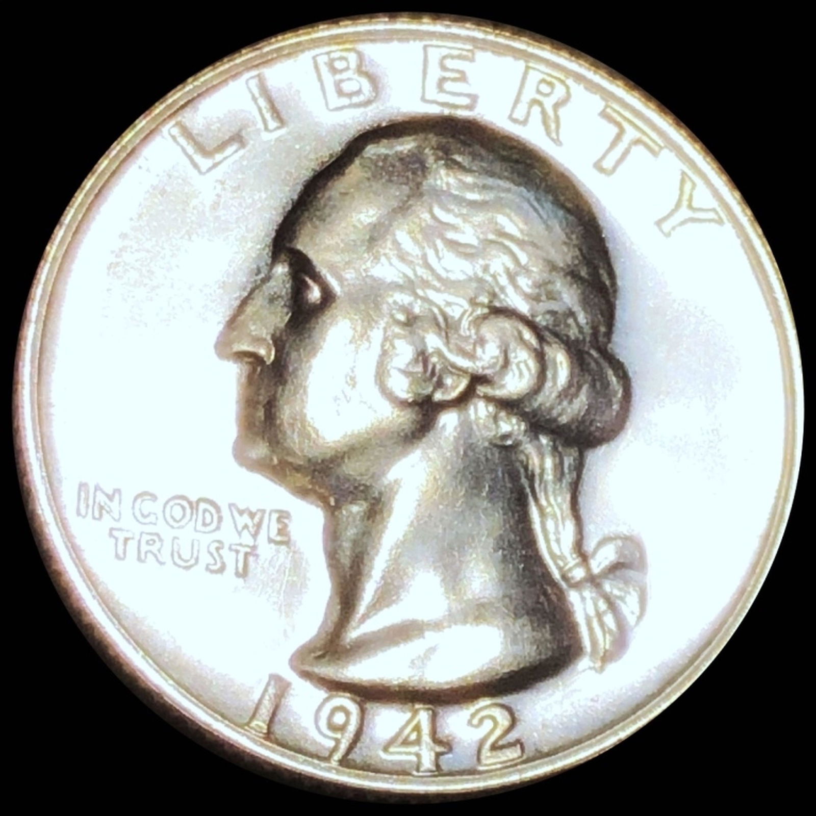 1942 Washington Silver Quarter GEM PROOF (1 of 2)