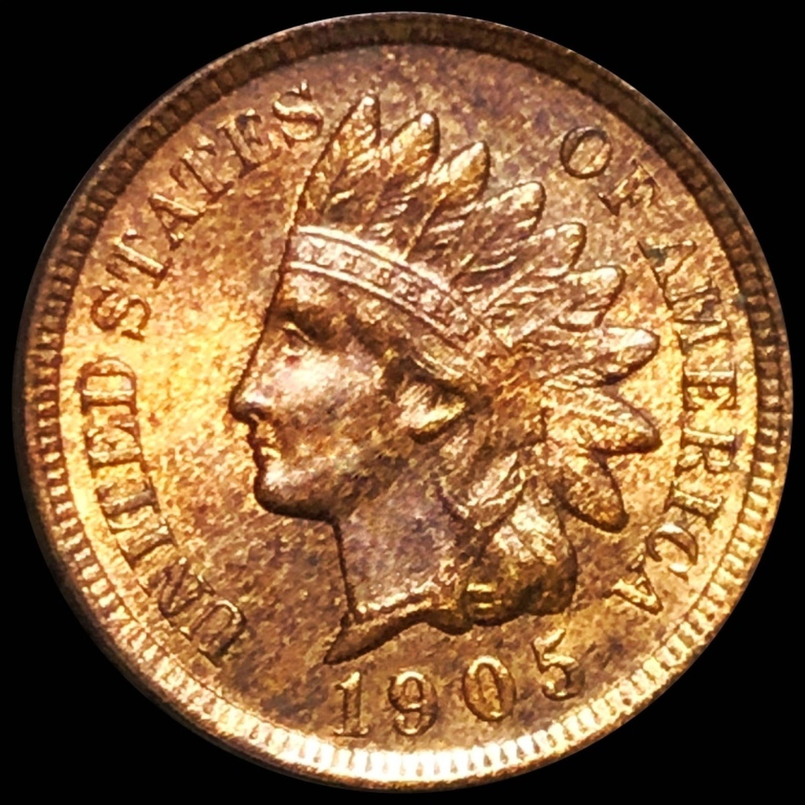 1905 Indian Head Penny UNCIRCULATED (1 of 2)