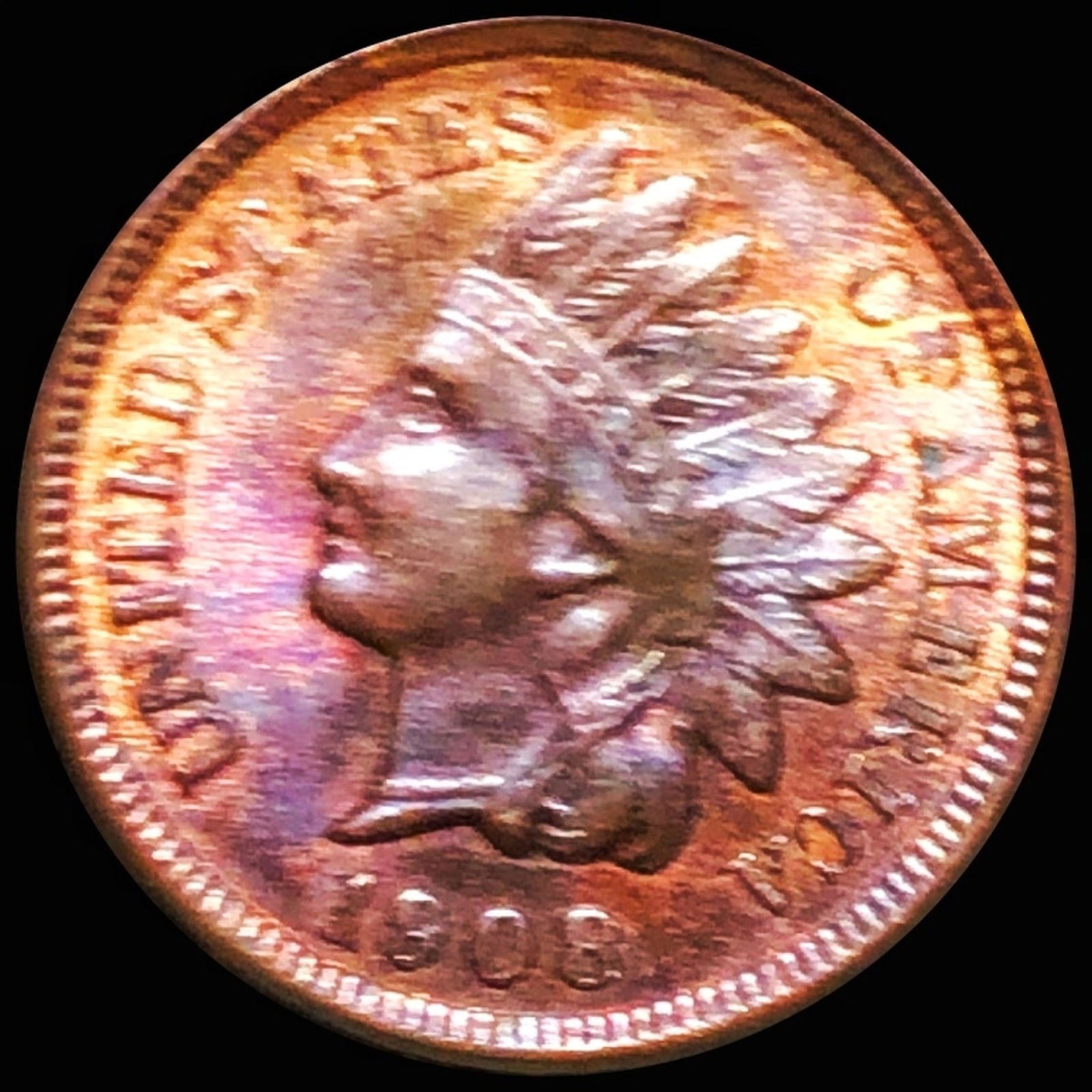 1908 Indian Head Penny UNCIRCULATED (1 of 2)