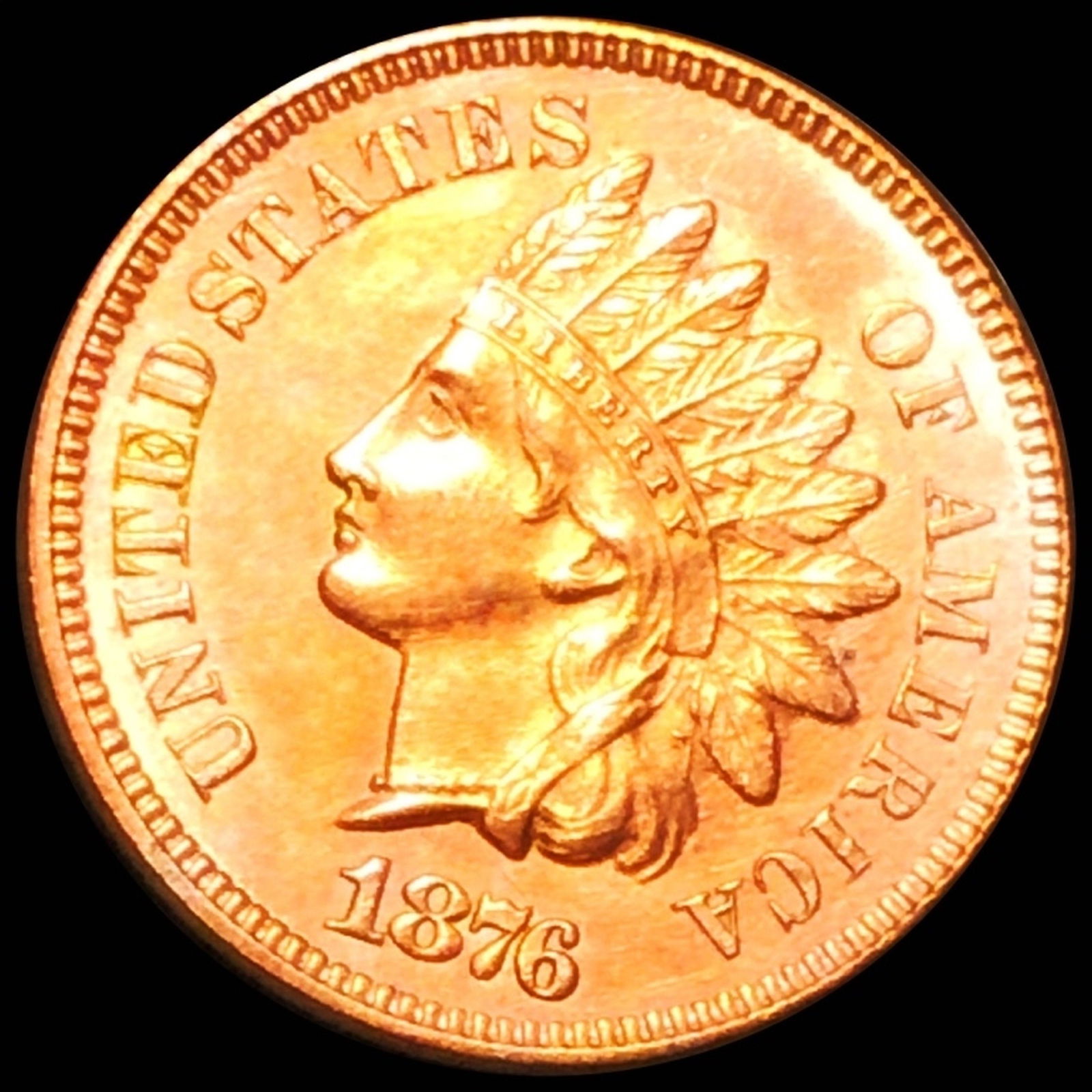 1876 Indian Head Penny GEM PROOF (1 of 2)