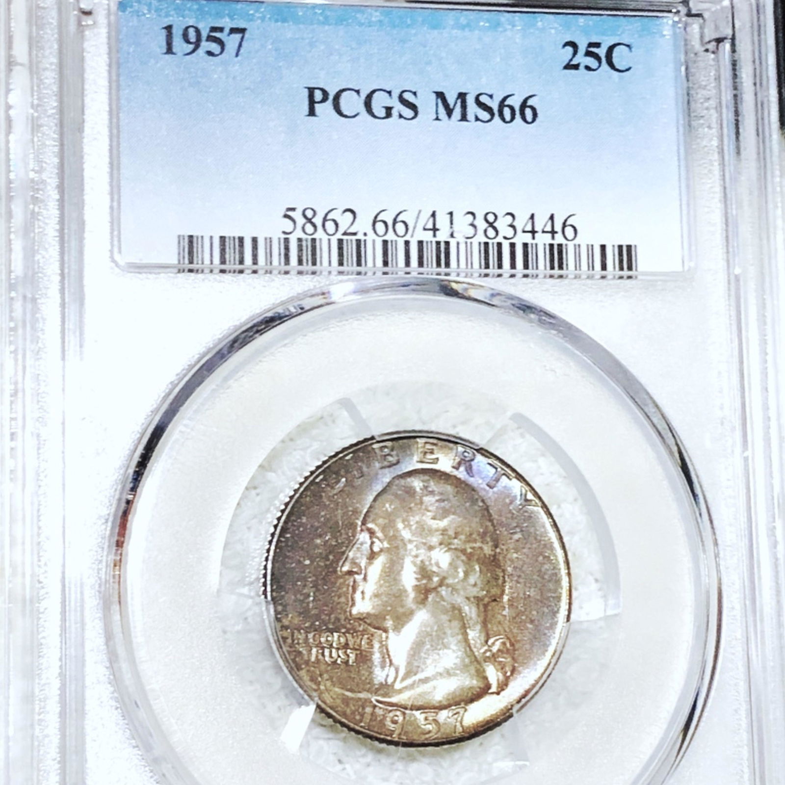1957 Washington Silver Quarter PCGS - MS66 (1 of 2)