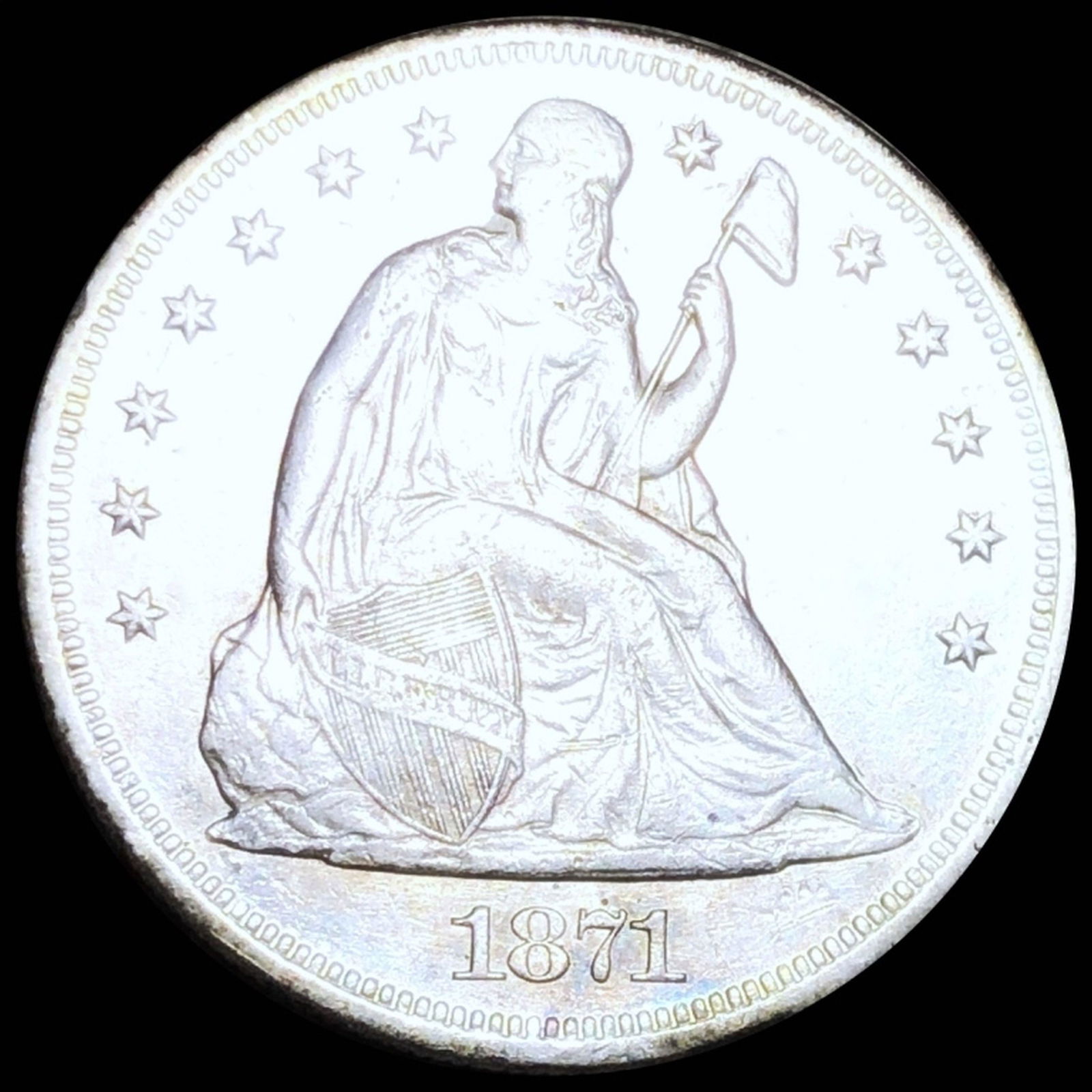 1871 Seated Liberty Dollar CLOSELY UNCIRCULATED (1 of 2)