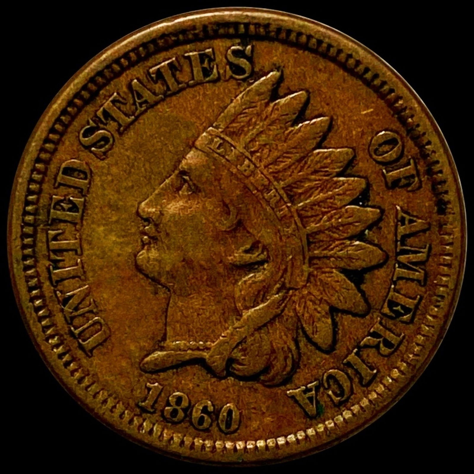 1860 Indian Head Penny LIGHTLY CIRCULATED (1 of 2)
