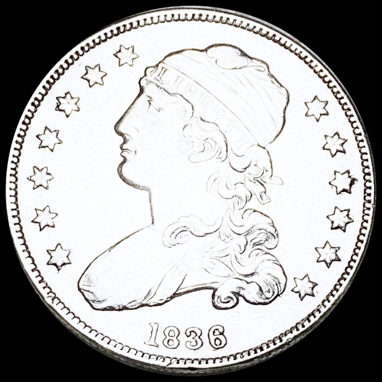 1836 Capped Bust Quarter CLOSELY UNC (1 of 2)