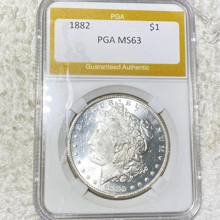 1882 Morgan Silver Dollar PGA - MS63 (1 of 2)