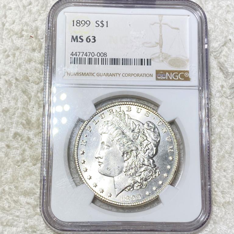 1899 Morgan Silver Dollar NGC - MS63 (1 of 2)