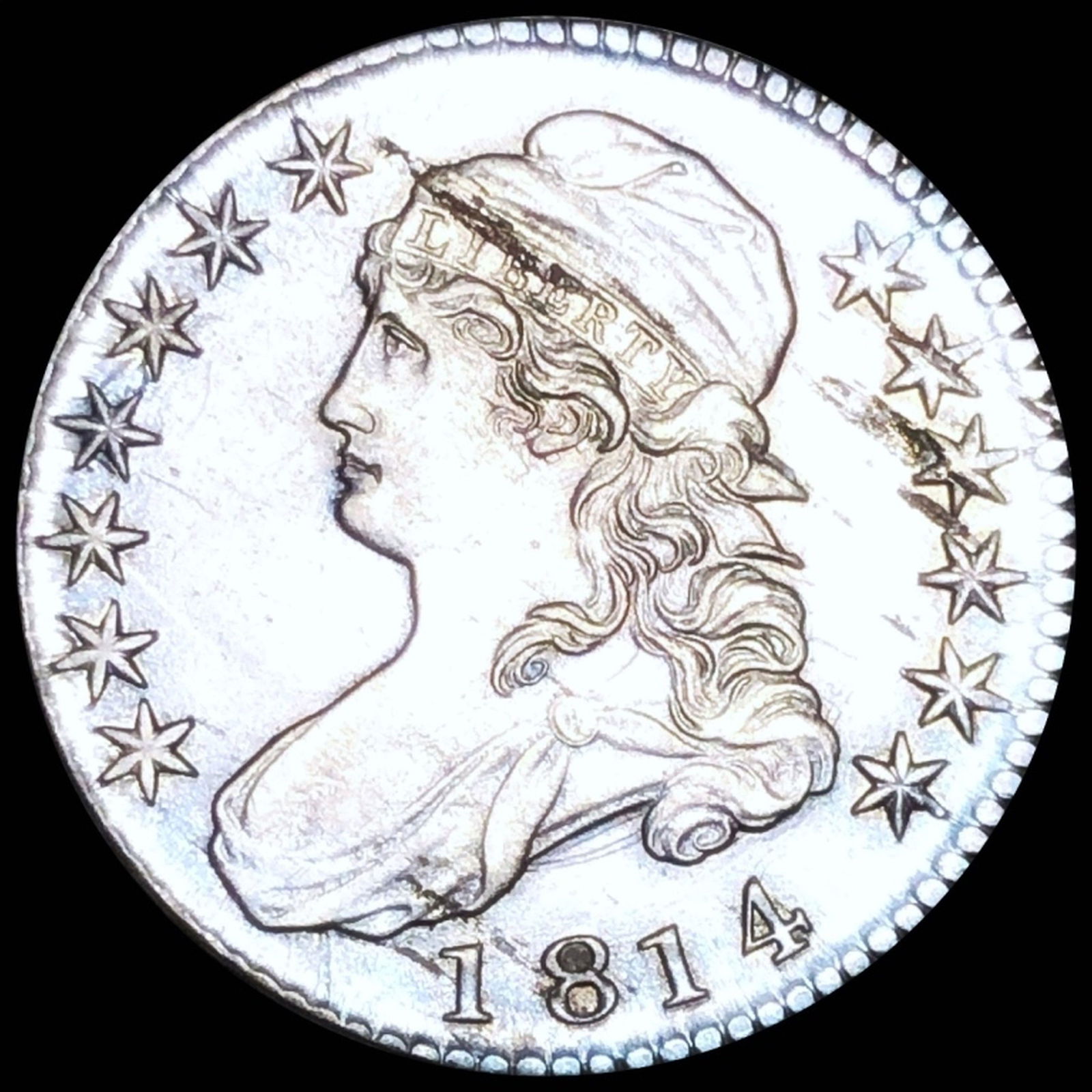 1814 Capped Bust Half Dollar LIGHTLY CIRCULATED (1 of 2)