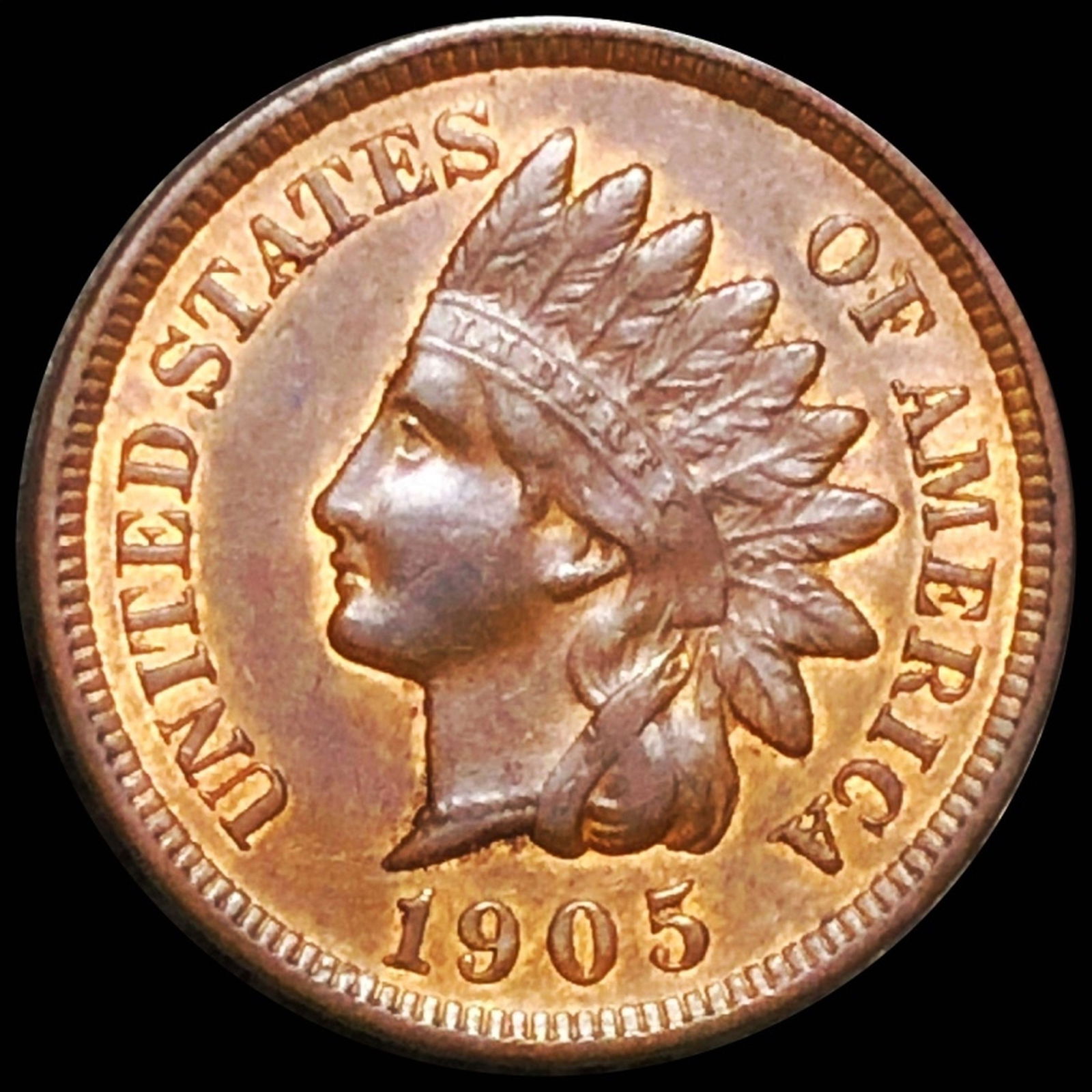 1905 Indian Head Penny NEARLY UNCIRCULATED (1 of 2)