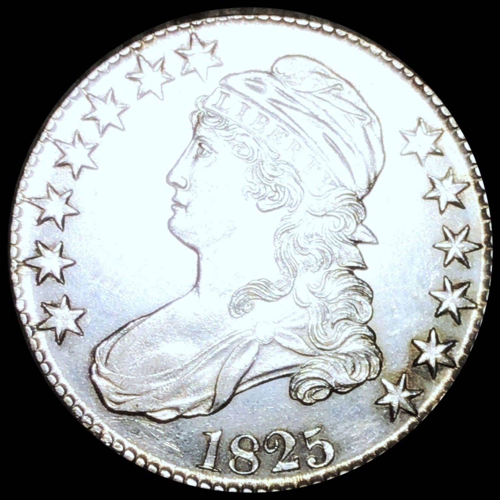 1825 Capped Bust Half Dollar UNCIRCULATED (1 of 2)