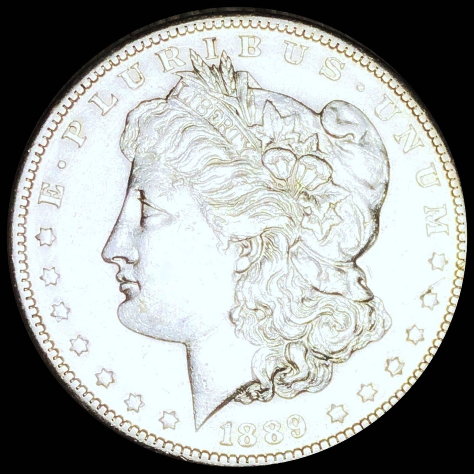 1889-S Morgan Silver Dollar CLOSELY UNC (1 of 2)