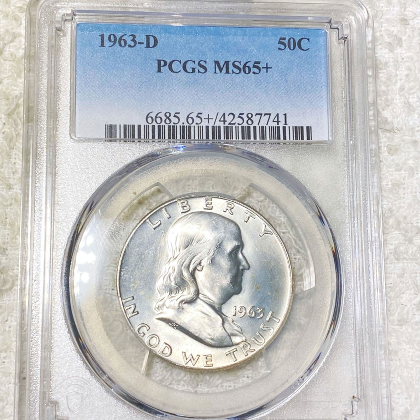1963-D Franklin Half Dollar PCGS - MS65+ (1 of 2)