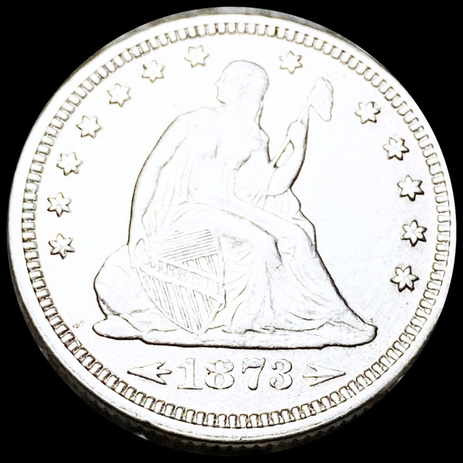 1873 Seated Liberty Quarter UNCIRCULATED (1 of 2)