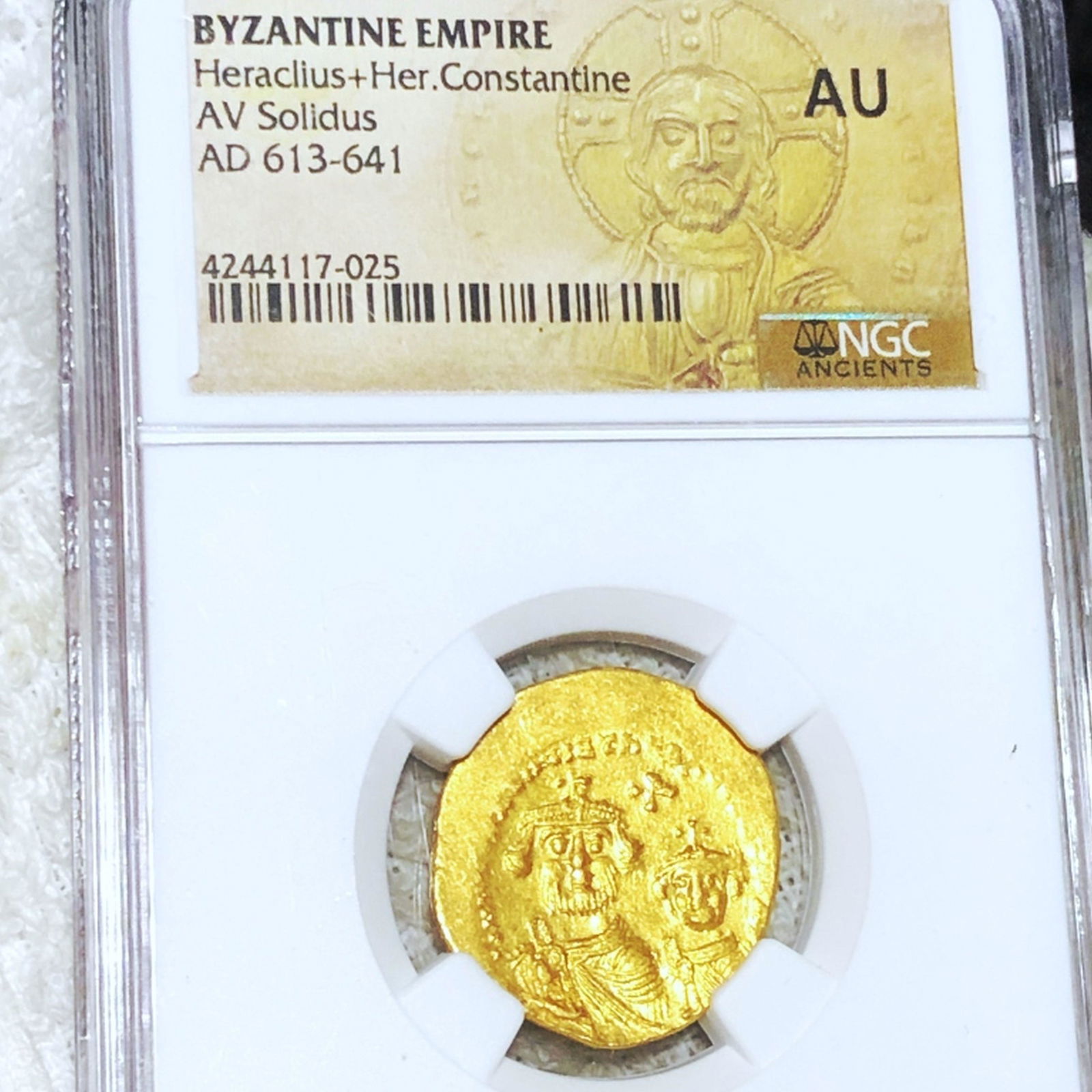613-641 AD Byzantine Empire AV Solidus NGC - AU (1 of 2)