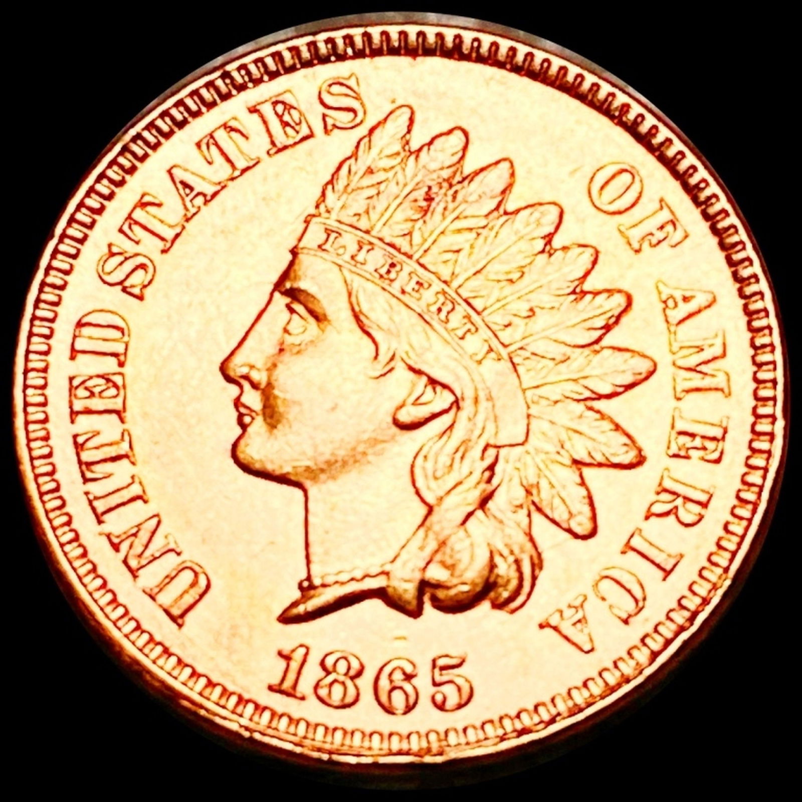 1860 Indian Head Penny UNCIRCULATED RED (1 of 2)