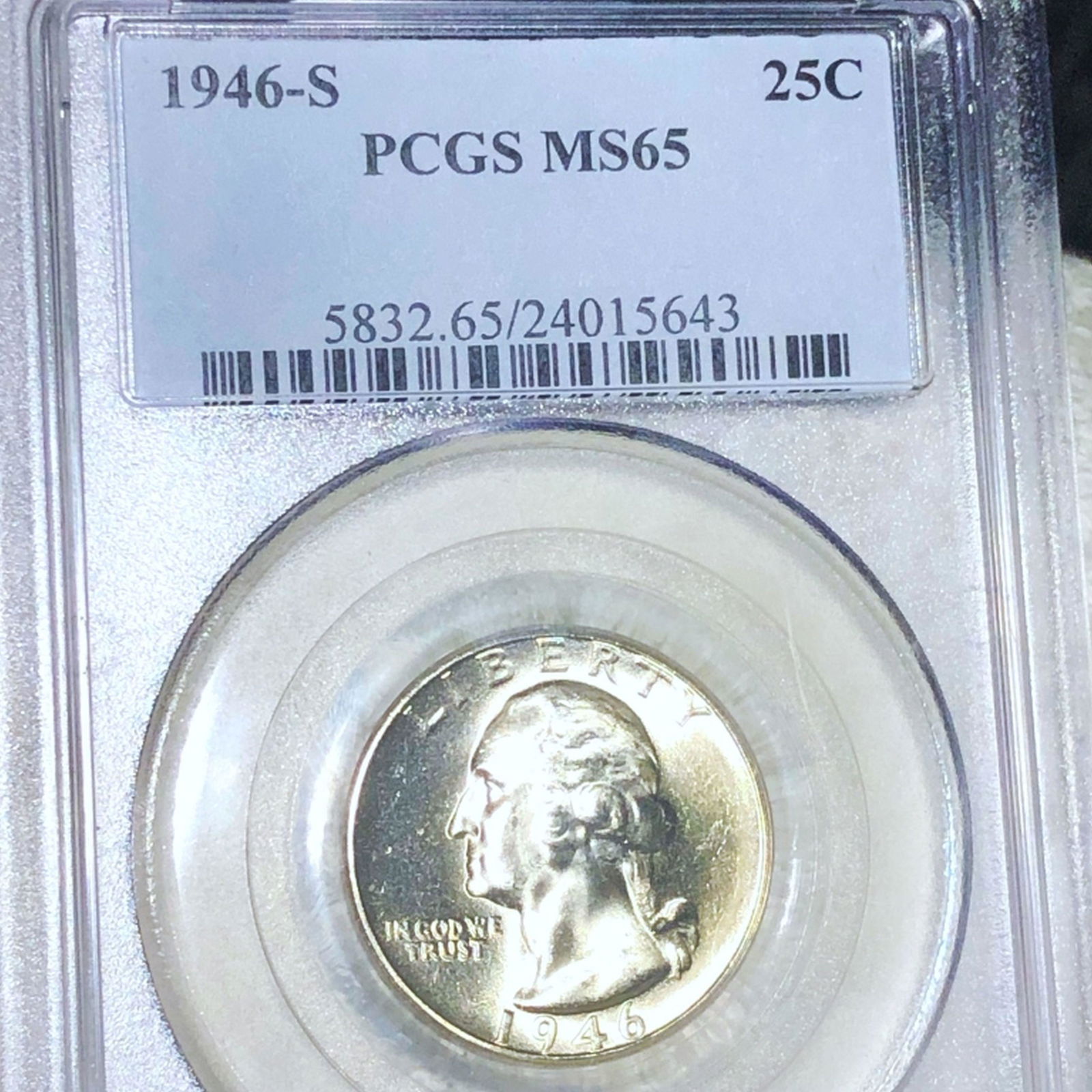1946-S Washington Silver Quarter PCGS - MS65 (1 of 2)